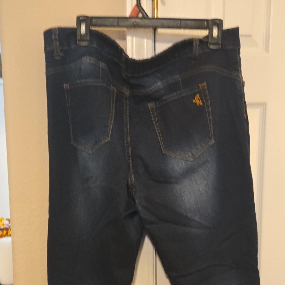 VIP Midnight Blue Ripped Skinny Jeans - Picture 5 of 5